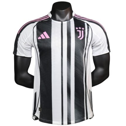 Cheap Custom Juventus 2025–26 Home Player Short-Sleeve Jersey – Personalized Authentic Juve Football Shirt