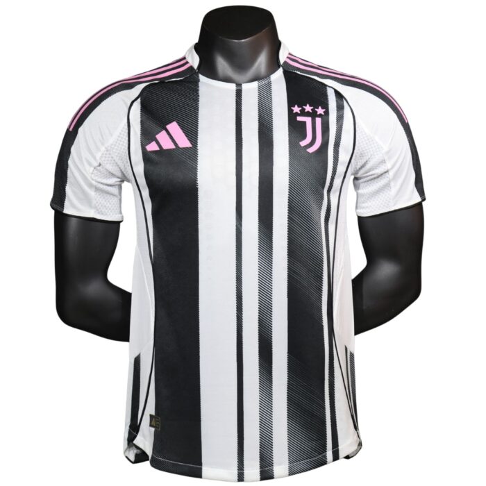 Cheap Custom Juventus 2025–26 Home Player Short-Sleeve Jersey – Personalized Authentic Juve Football Shirt