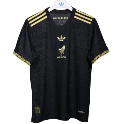 Customizable Mexico 2025/26 Black & Gold Player Short-Sleeve Jersey – Cheap Personalized Soccer Shirt