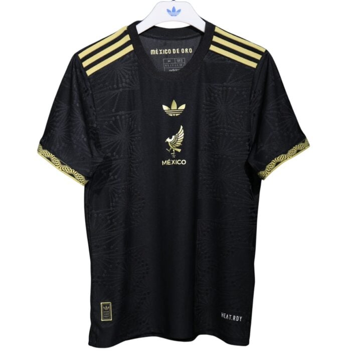 Customizable Mexico 2025/26 Black & Gold Player Short-Sleeve Jersey – Cheap Personalized Soccer Shirt
