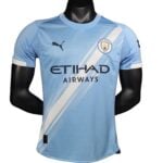 Official Manchester City 2025–26 Home Player Short-Sleeve Jersey – Authentic MCFC Football Shirt