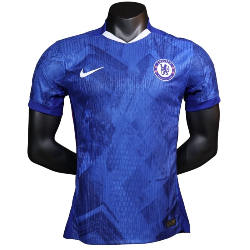 Cheap Customizable Chelsea 2025–26 Home Player Short-Sleeve Jersey – Personalized Authentic CFC Football Shirt