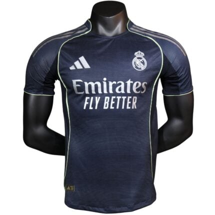 Cheap Custom Real Madrid 2025–26 Away Player Short-Sleeve Jersey – Personalized Authentic RMFC Football Shirt