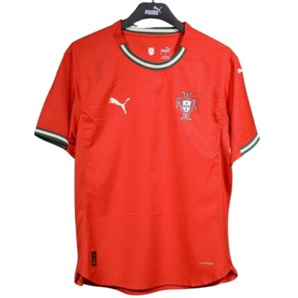 Cheap Custom Portugal 2025–26 Home Player Short-Sleeve Jersey – Personalized Authentic Football Shirt